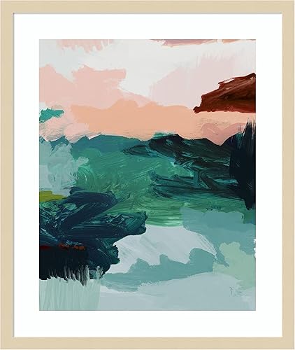 Amanti Art Framed Wall Art Print (21x25) Utopia Art Print by Urban Road Framed Poster for Wall Decor, Living Room, Bedroom, Bathroom, Kitchen,