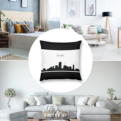 Miniatura 5 de Cheyan Barcel Skyline, fundas de almohada de paisaje urbano Barcel, fundas de almohada cuadradas de terciopelo para sofá, cama, decoración del