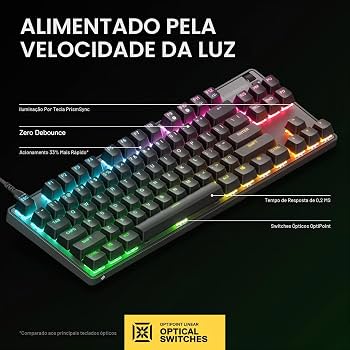 SteelSeries Novo Apex 9 TKL – Mini teclado óptico HotSwap – Design
