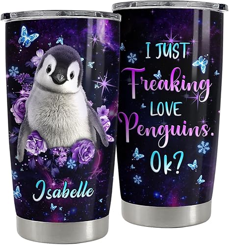 Miniatura 7 de SANDJEST Vaso de acero inoxidable personalizado con diseño de calavera, 20 onzas, 30 onzas, taza de viaje para café, regalo para cumpleaños de