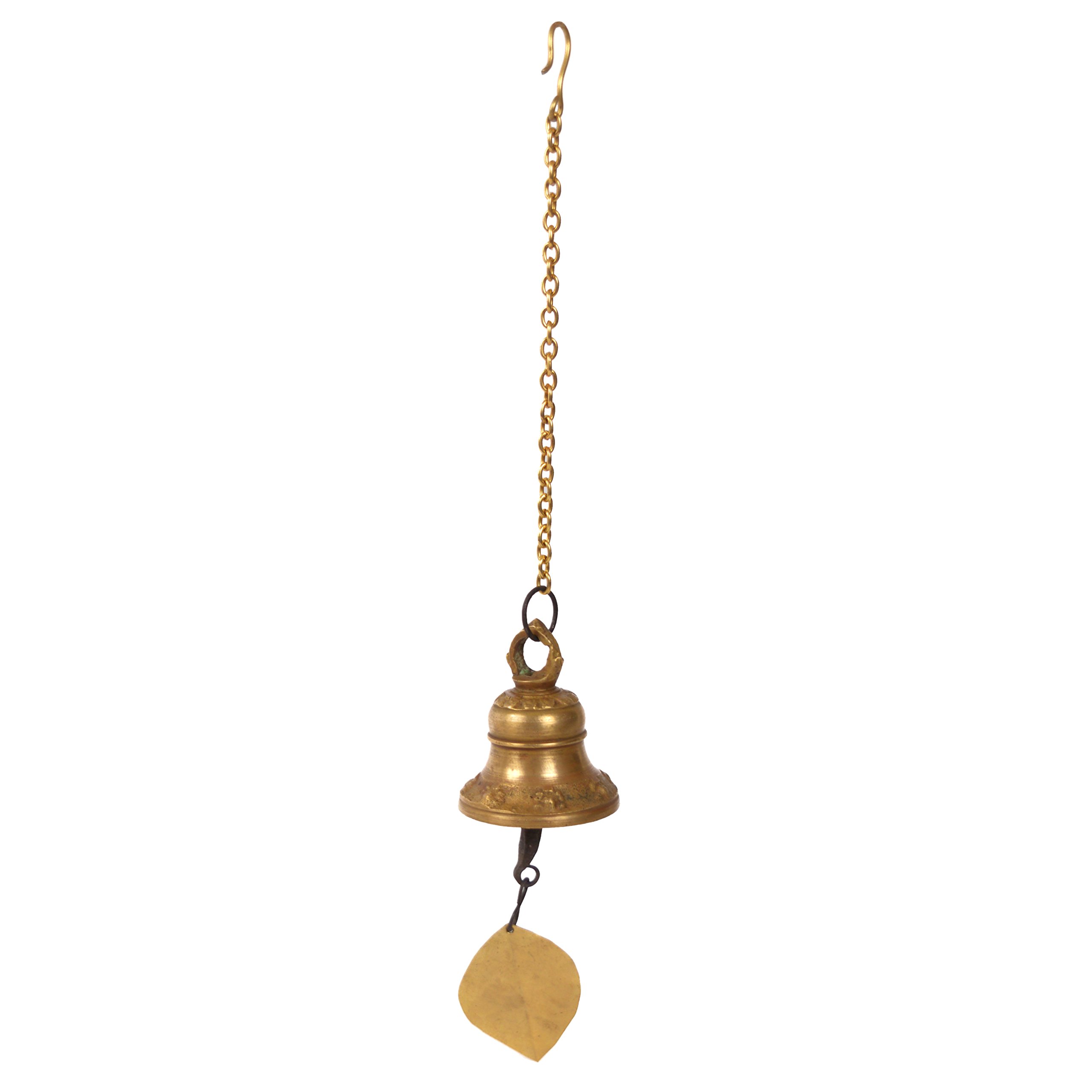 Tibetan Wind Chime Bell Outdoor Indoor Decor for Buddhist Meditation Prayer Bells (KTS-WBELL-1063GLD)