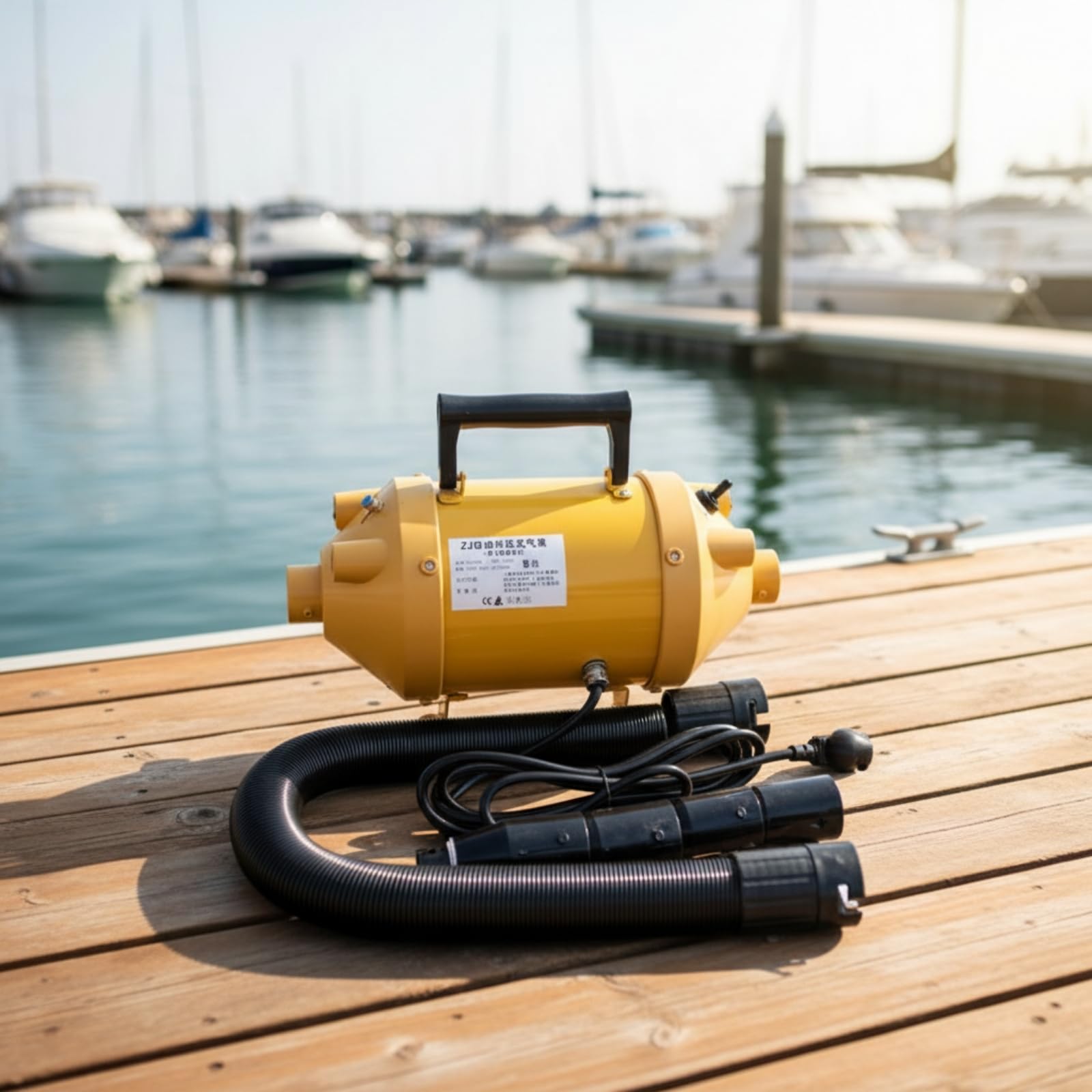 Pompa a Pressione Automatica Pompa Elettrica Gonfiatore Compressore Portatile con Tubo Flessibile E di Controllo Adatta per Tavole Barche Gonfiabili Materassini Attività All’aperto