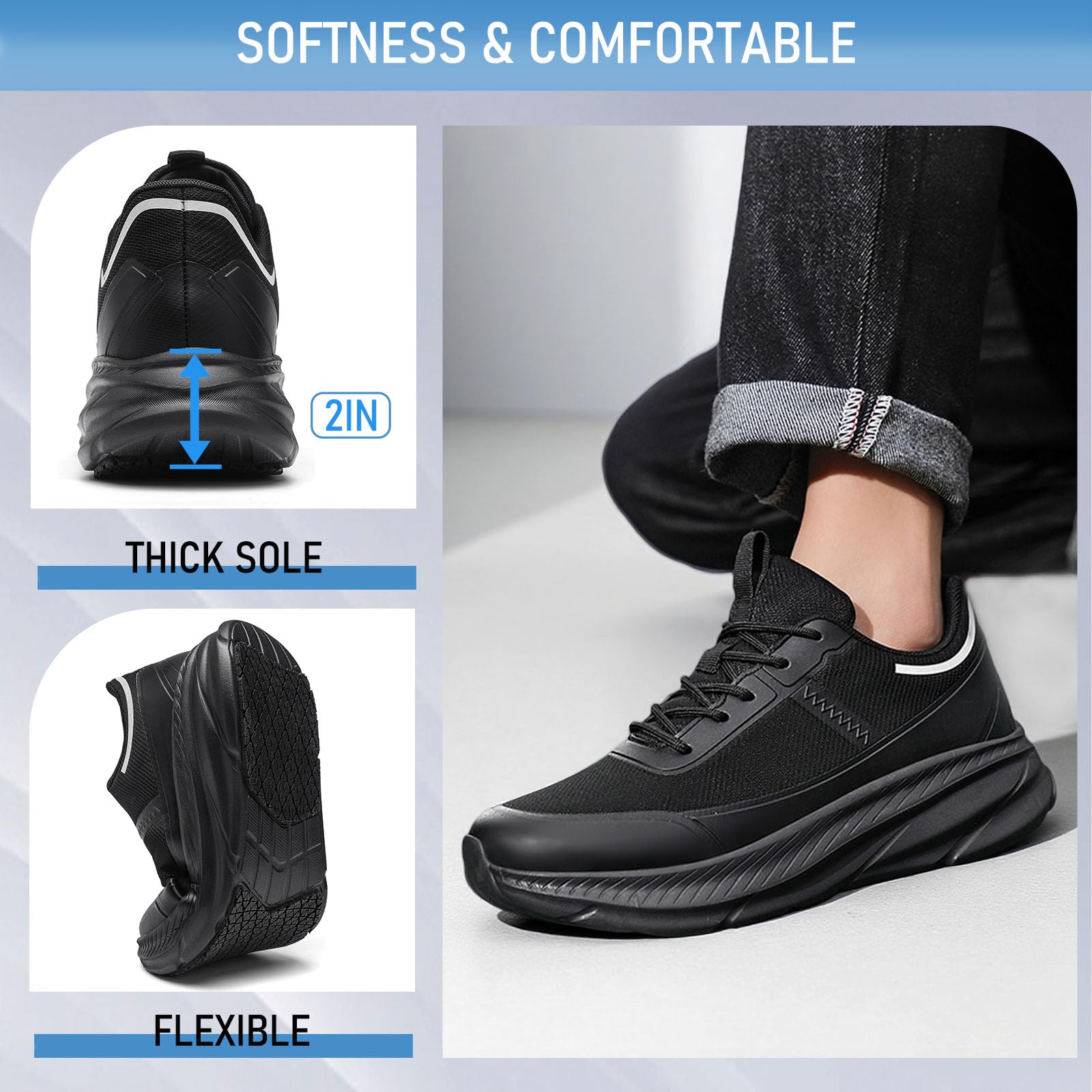 Scarpe da Cuoco Scarpe da Lavoro da Donna Antiscivolo Scarpe da Cuoco Impermeabili Scarpe Professionali da Uomo comode Sportive e Ammortizzate