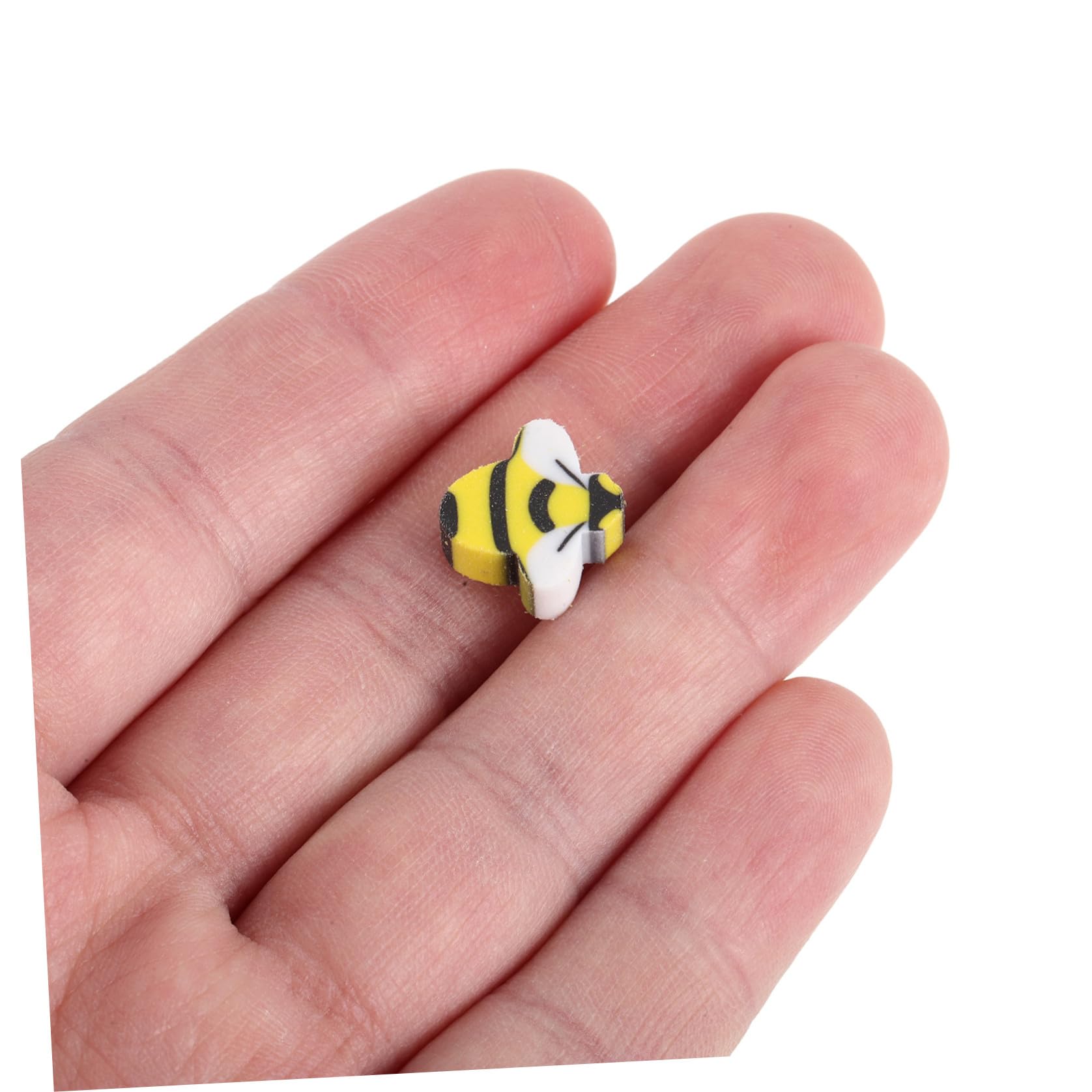 Toyvian 150 Pièces Gomme en Tpr Forme Abeille Jaune, Mini Gomme Animale Amusante pour Garçon et Filles et Élèves, pour Récompenses en Classe ou Rentrée Scolaire