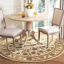 Zamora Handmade Wool Entryway Foyer Living Room Dining Bedroom Carpet Size 5 x 5 feet Round