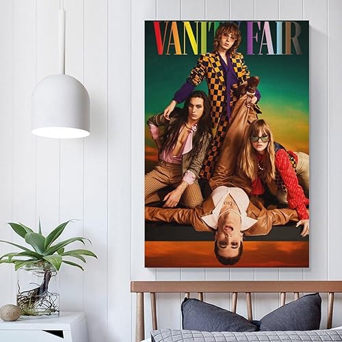 Miniatura 5 de KarfRi Maneskin (5) Póster de lienzo para colgar en la pared, pintura de impresión, decoración de oficina, regalo, estilo sin marco, 16 x 24