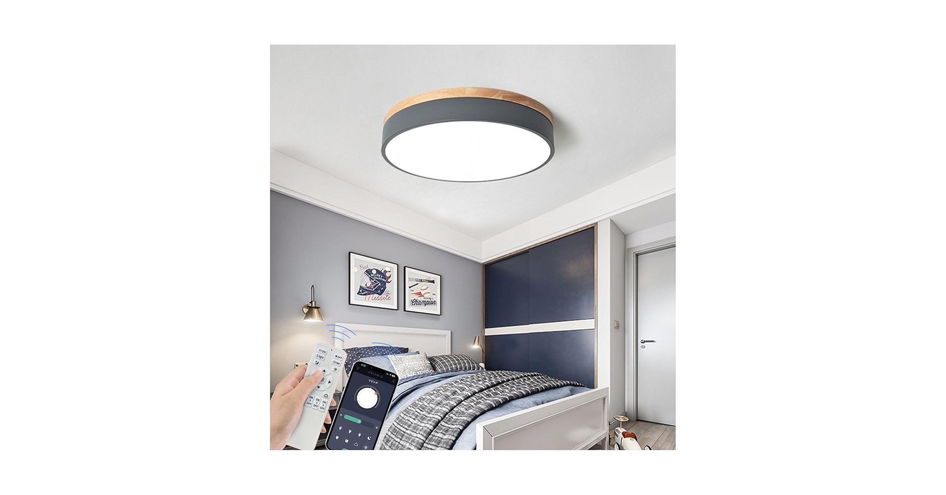 Amazon.co.jp : iNVItop シーリングライト LED 北欧 調光調色 6