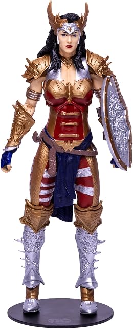 McFarlane Toys, DC Multiverse Wonder Woman Premium Gold Label 7-inch Action Figure with 22 Moving Parts, Collectible DC Figure with Unique Collector Character Card  Ages 12+
