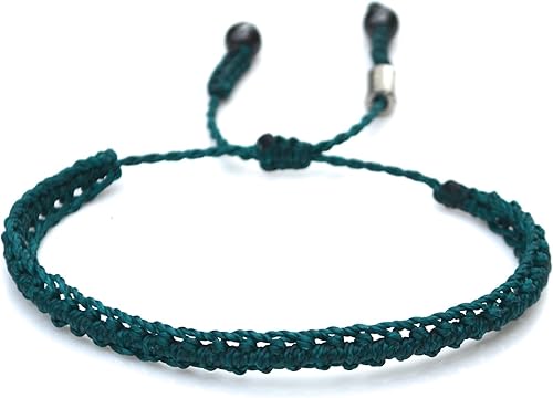 Vista 148 de Rumi Sumaq Pulseras con lazo de bandera del orgullo y el país, macramé tejida anudada a mano, cola de pez y trenzada, pulseras unisex ajustables