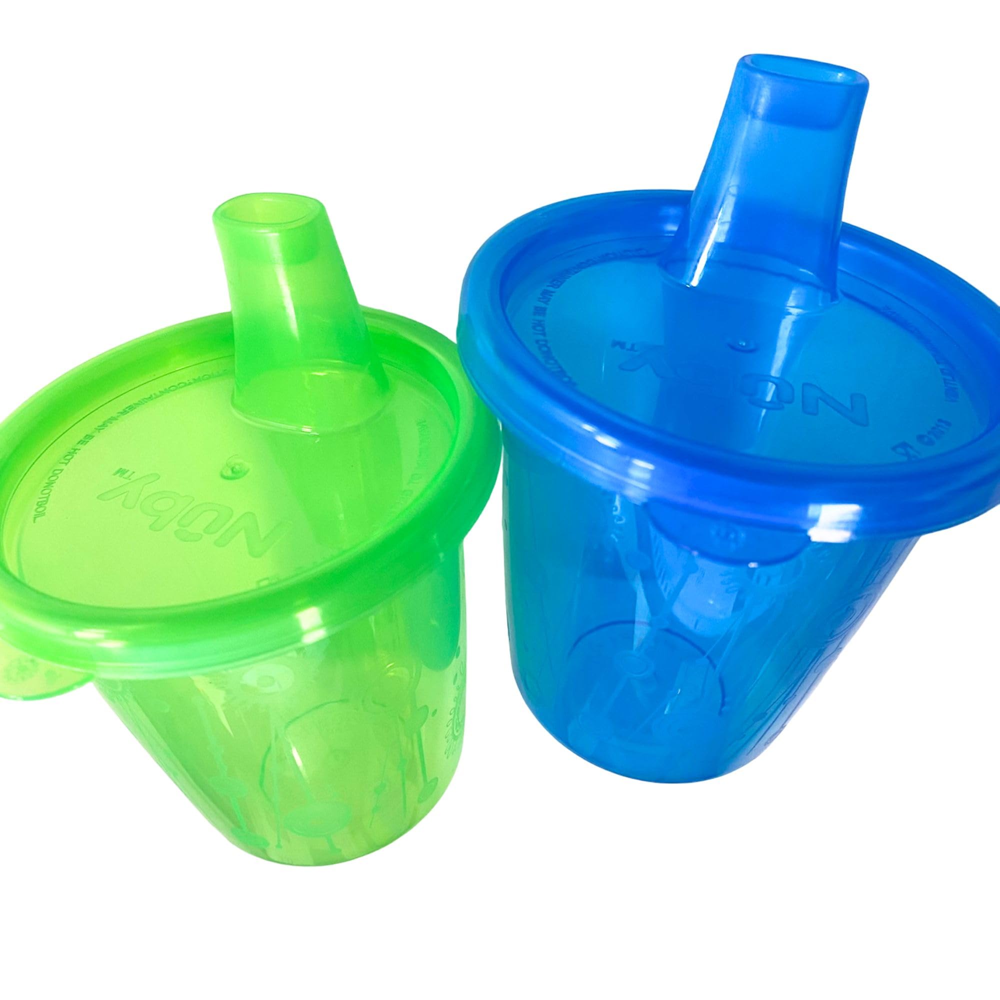 Nuby Gobelets avec Couvercle | Tasses Pratiques pour Enfants | 6 Pack | 210 ml | Multicouleurs (couleurs peuvent varier)