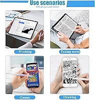 Vista 7 de Bopomofo 2 piezas de lápices capacitivos para pantallas táctiles, Lápiz capacitivo para iPhone/iPad/Tablet Android/Microsoft Surface, Compatible