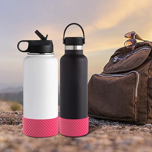 Miniatura 5 de WUQID Bota para botella de agua, bota de silicona de diamante compatible con vaso Stanleyy de 20 a 40 onzas y botella Hydroo Flask de 12 a 24 onzas,