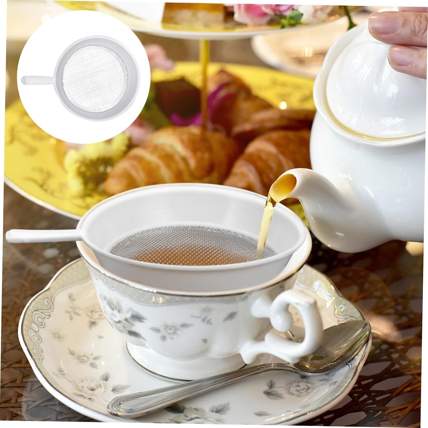 100Pcs Disposable Chinese Medicine Strainer Plastic Tea Leaf Filter Screen