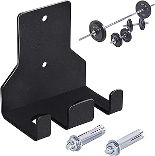 Portabarras,Colgador Metálico Ahorrador De Espacio - Rack De Barras Montado En La Pared | Para Gimnasio Hogar Sótano Sala Espacio de Entrenamiento Almacenamiento Organización Exhibición
