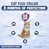 Collar Antipulgas y Garrapatas para Gatos (2 Paquete) – Collar Impermeable Natural con 8 Meses de Protección, Ajustable, Incluye Herramientas para Quitar Garrapatas y Peine Antipulgas 4