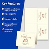 Avery® Printable Embossed Note Cards, Envelopes Included, 4.25" x 5.5", Matte Ivory, Inkjet Printer Compatible, 60 Blank Cards Total, Great for Product Branding, Marketing, and More (8317) – view 3