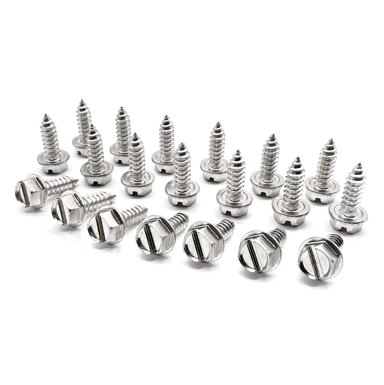 License Plate Screws - Stainless Steel Pack of 4 -5 License Plate Screws - Stainless Steel Pack of 4 -5