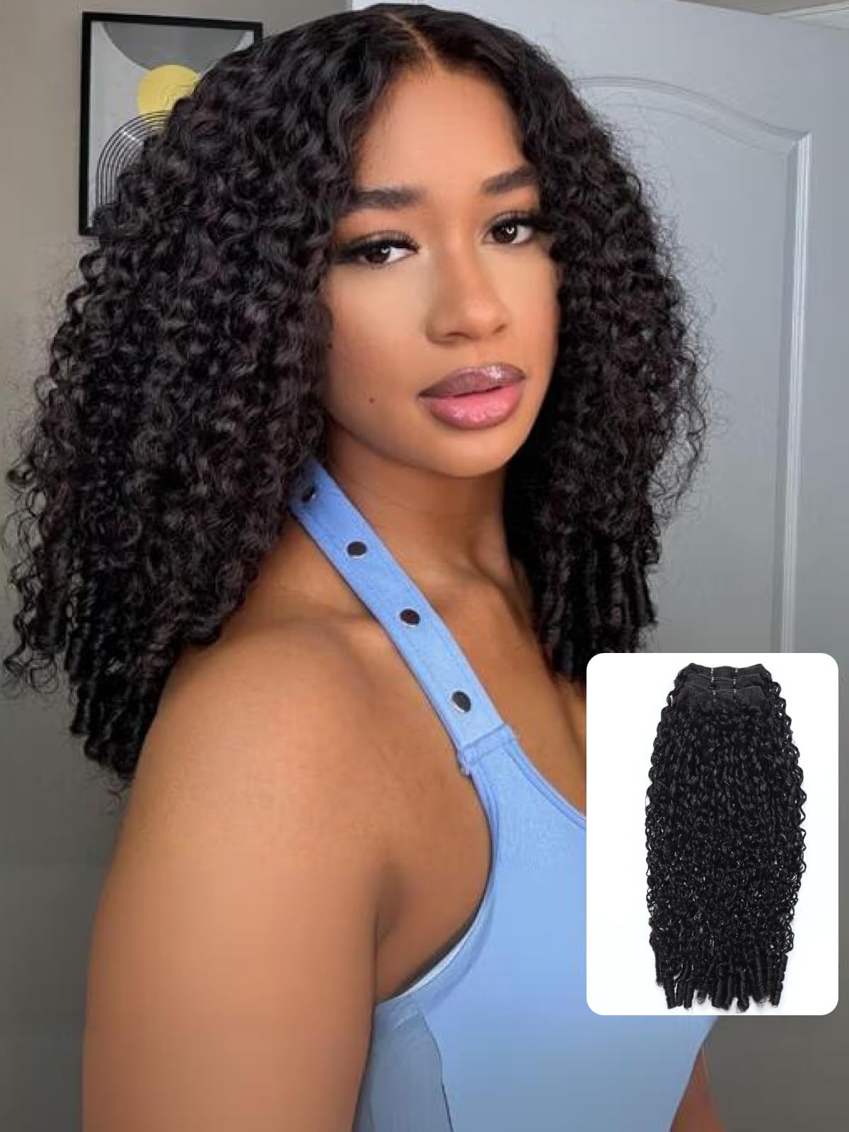 UNICE 12A Burmese Curly Human Hair Bundles 20 22 24 inch with Twist Out Ends Unprocessed Brazilian Virgin Hair Spiral Curls Human Hair Quick Weave