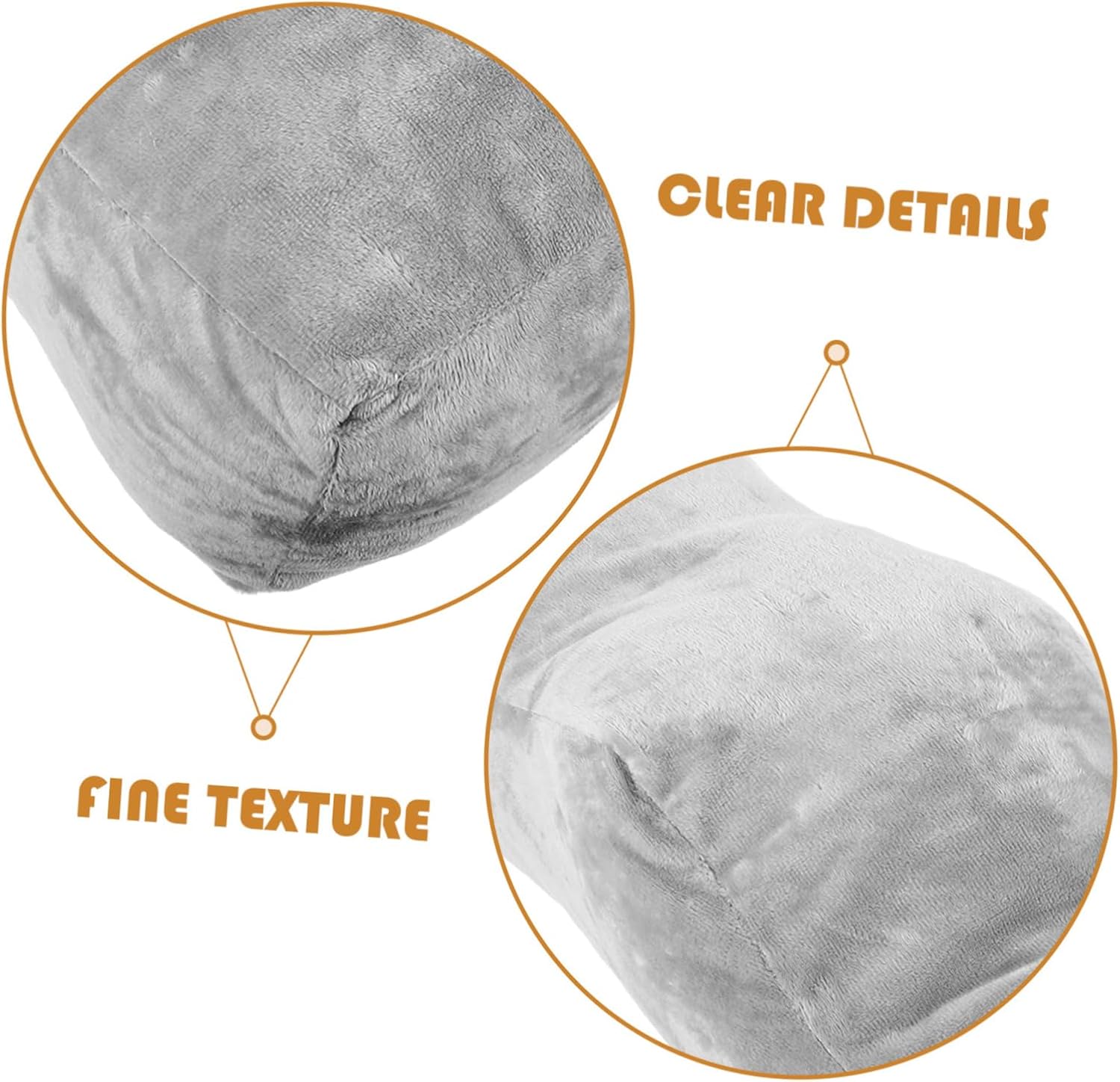 Zerodeko Ergonomic Foot Elevation Pillow for Sleeping Comfortable Leg Rest Cushion for Swelling Relief and Knee Prevention Multipurpose Support for Feet Waist Neck at Home Office Travel