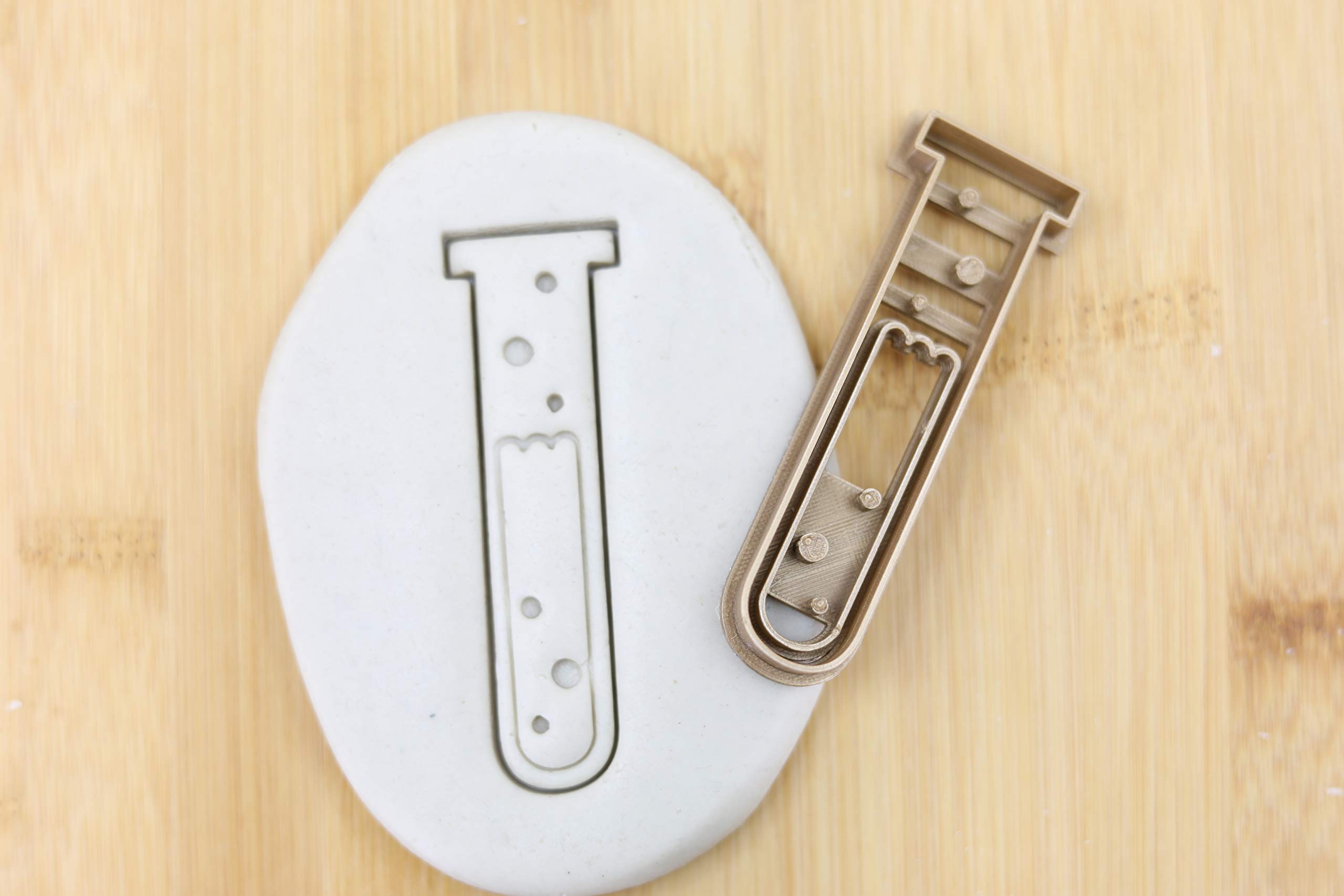 Labor/Chemie Set (9st) Laborglas/Pipette/Messbecher/Molekül/Thermometer/Stehkolben/Mikroskop/Erlenmeyer/Cookie Cutter Fondant Keksstempel/Ausstechform Keksausstecher Plätzchen ca. 8cm
