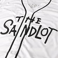 Vista 4 de The Sandlot Benny The Jet Rodriguez Michael Squints Palledorous Alan Yeah-Yeah McClennan Bel Air Jersey de Béisbol con Impresión 3D