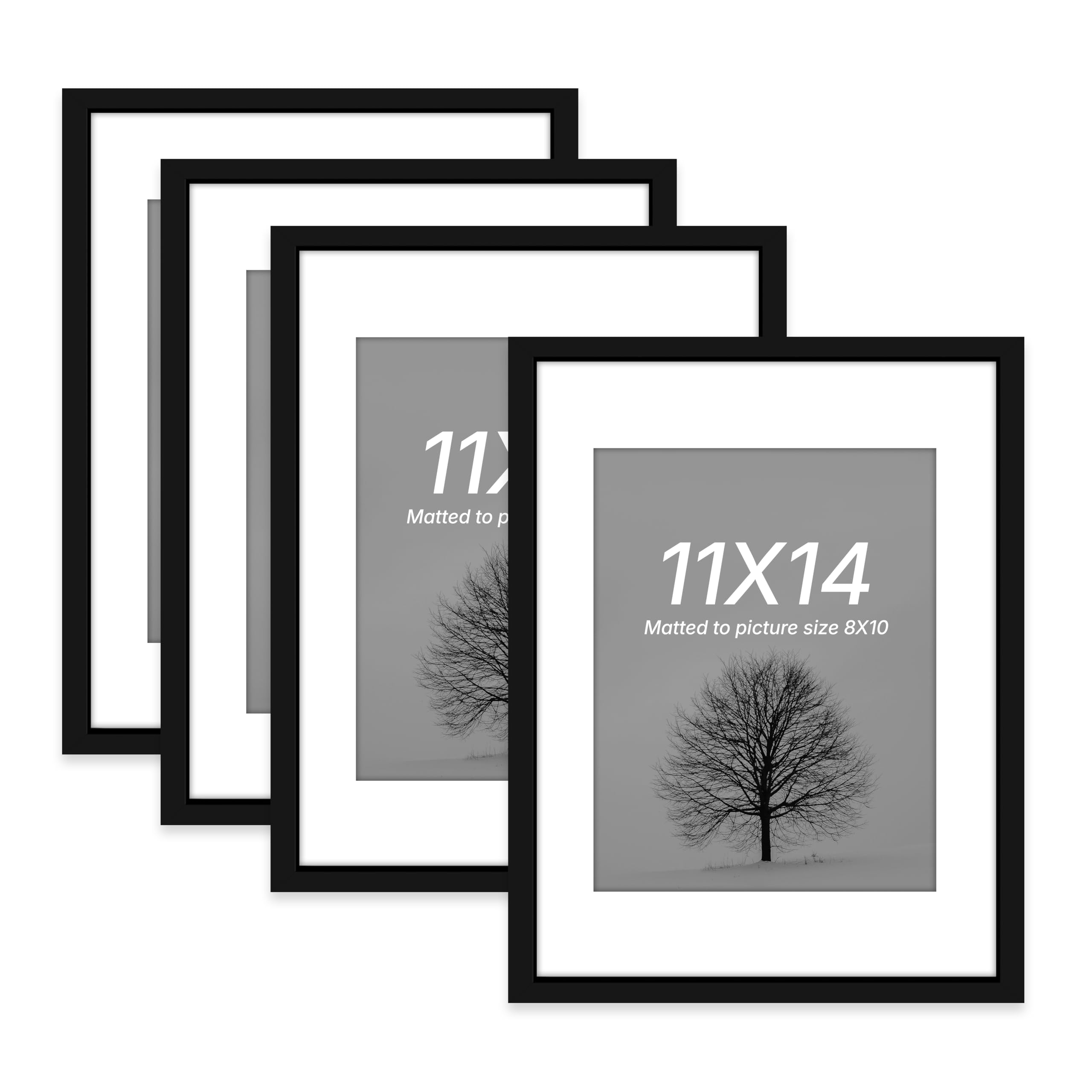 Art Street Photo Frames - Set of 4 Black -17