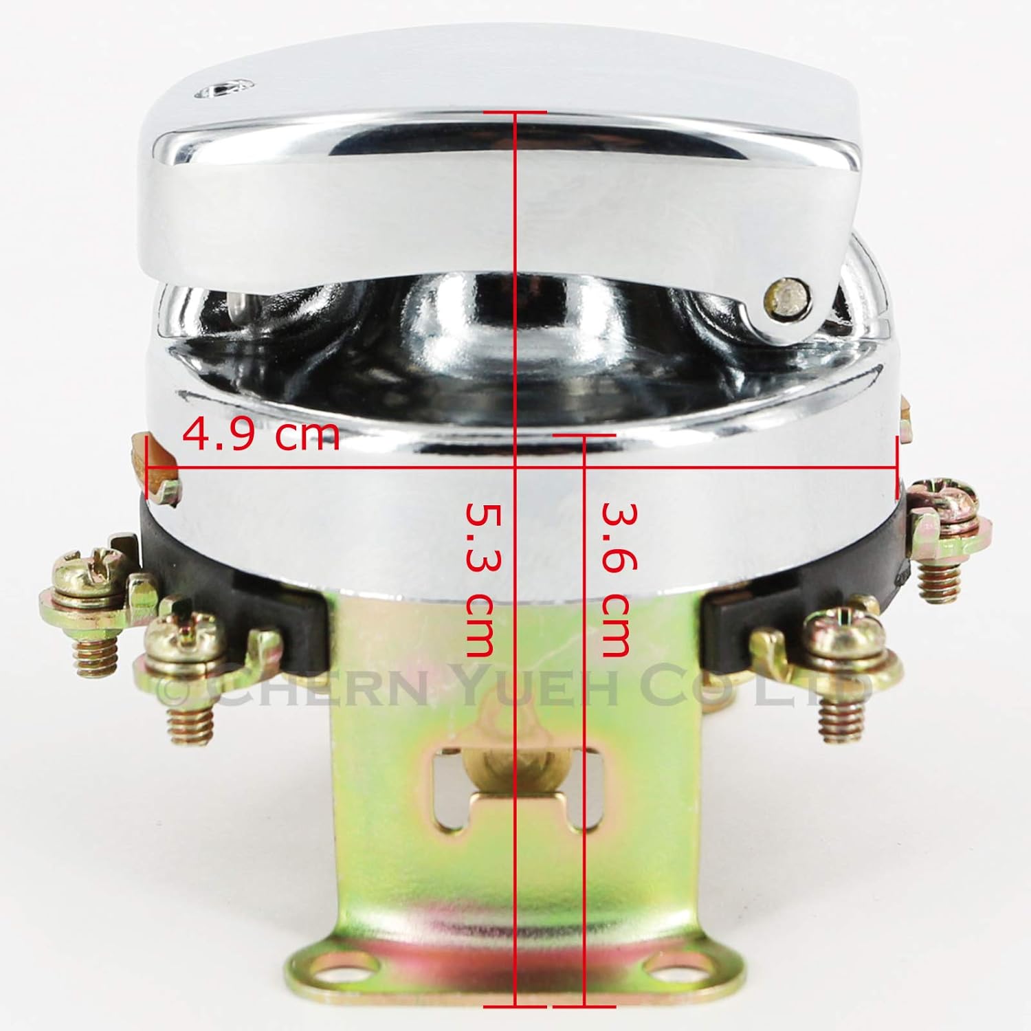 6 Terminals Ignition Switch for 73-Up Harley-Davidson Big Twins FL 71501-73 (Chrome)