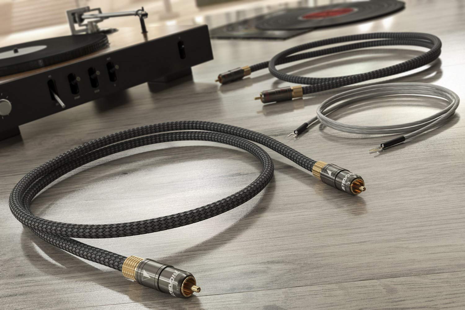 Ricable MT1 MAGNUS 2 x 1 mt - Cavo High-End Audio Stereo RCA per Giradischi