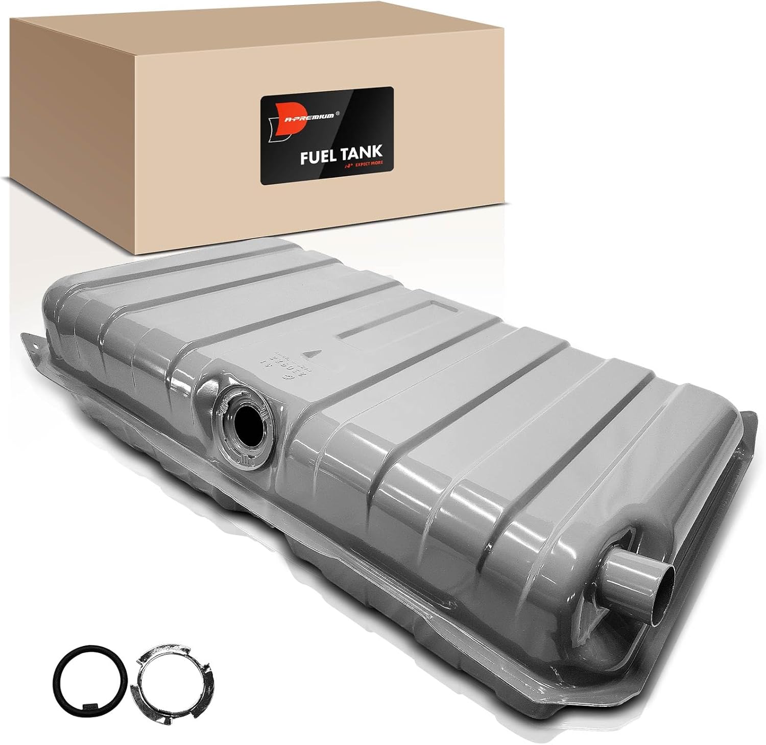 A-Premium Fuel Tank with Lock Ring & O-Ring Compatible with Chevrolet Chevy II 1962-1962 2.5L 3.2L, Chevy II 1963-1963 2.5L 3.2L 4.6L, Chevy II 1964-1967, Gas, Replace# CGM41, 3793946