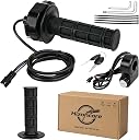 Full Twist Throttle for Ridstar Q20, Surron Throttle with Ignition Switch, Ebike Throttle Grips Cable Kit Compatible with Ridstar Q20 Electric Dirt Bike