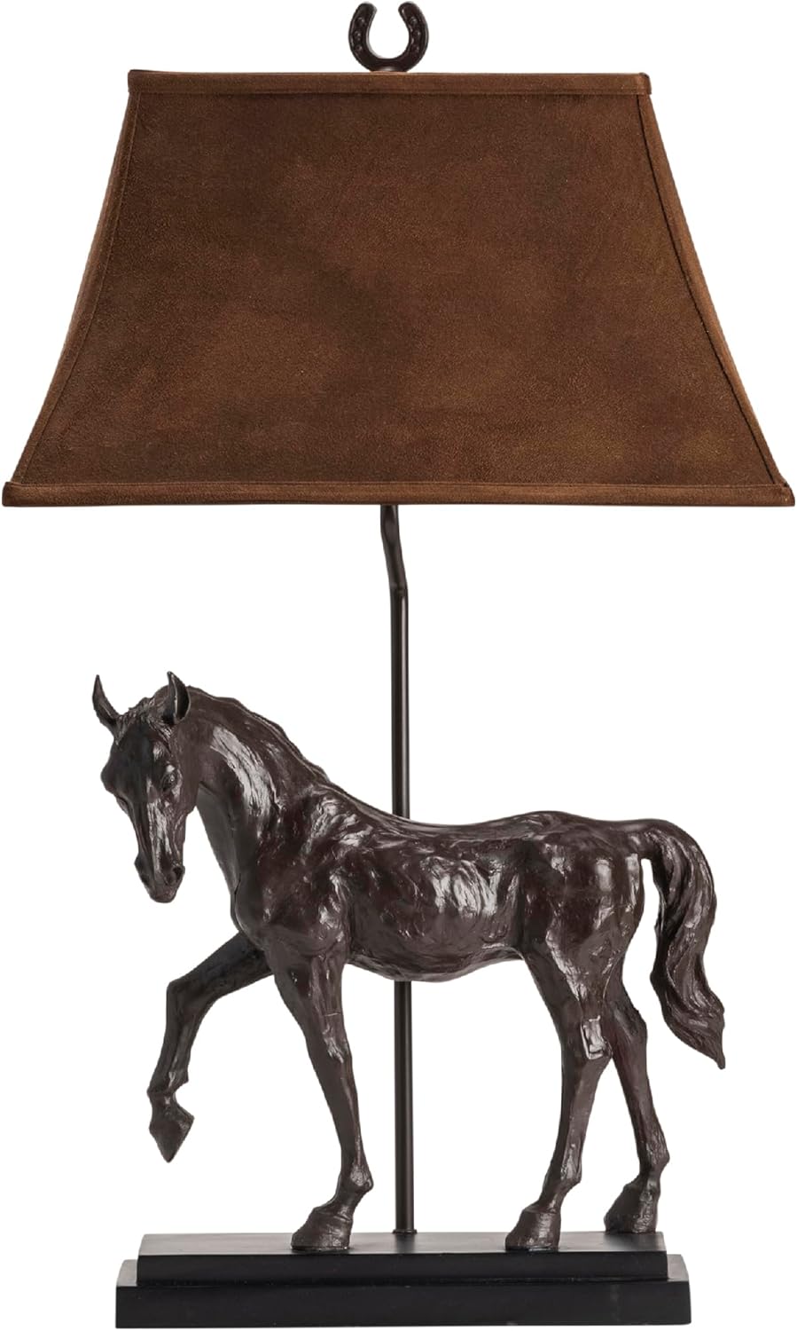 Crestview Collection 29.5" H Bronze Brown Horse Table Lamp