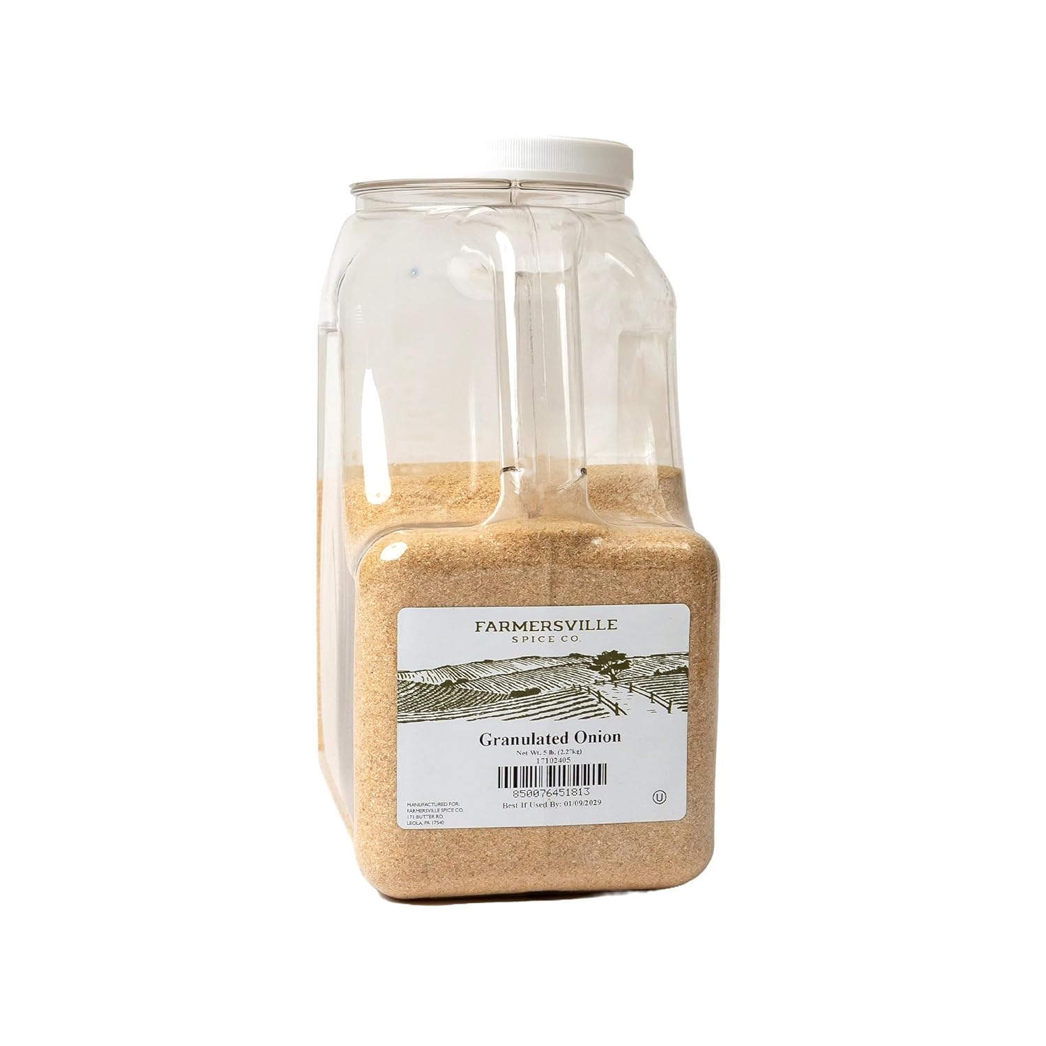 Farmersville Spice Co. Bulk Granulated Onion - 5 lb Jar