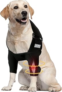 Dog Elbow Protector for Pet Elbow Dysplasia, Shoulder Dislocation - Offers Elbow Support, Dog Recovery Suit Taper Collar Alternative, Helps Wound Healing, Prevents Licking and Biting, XXL