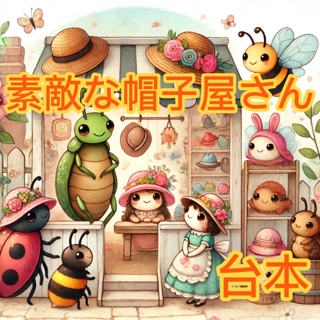 3点セット＋4点　金のがちょう　おむすびパネル+台本　あわてんぼう　素敵な帽子 Amazon.co.jp: 素敵な帽子屋さん すてきなぼうしやさん 発表会