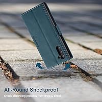 Vista 5 de Funda tipo cartera para Samsung Galaxy Note 10, con soporte magnético, funda protectora de piel sintética, estilo retro, con ranuras para tarjetas