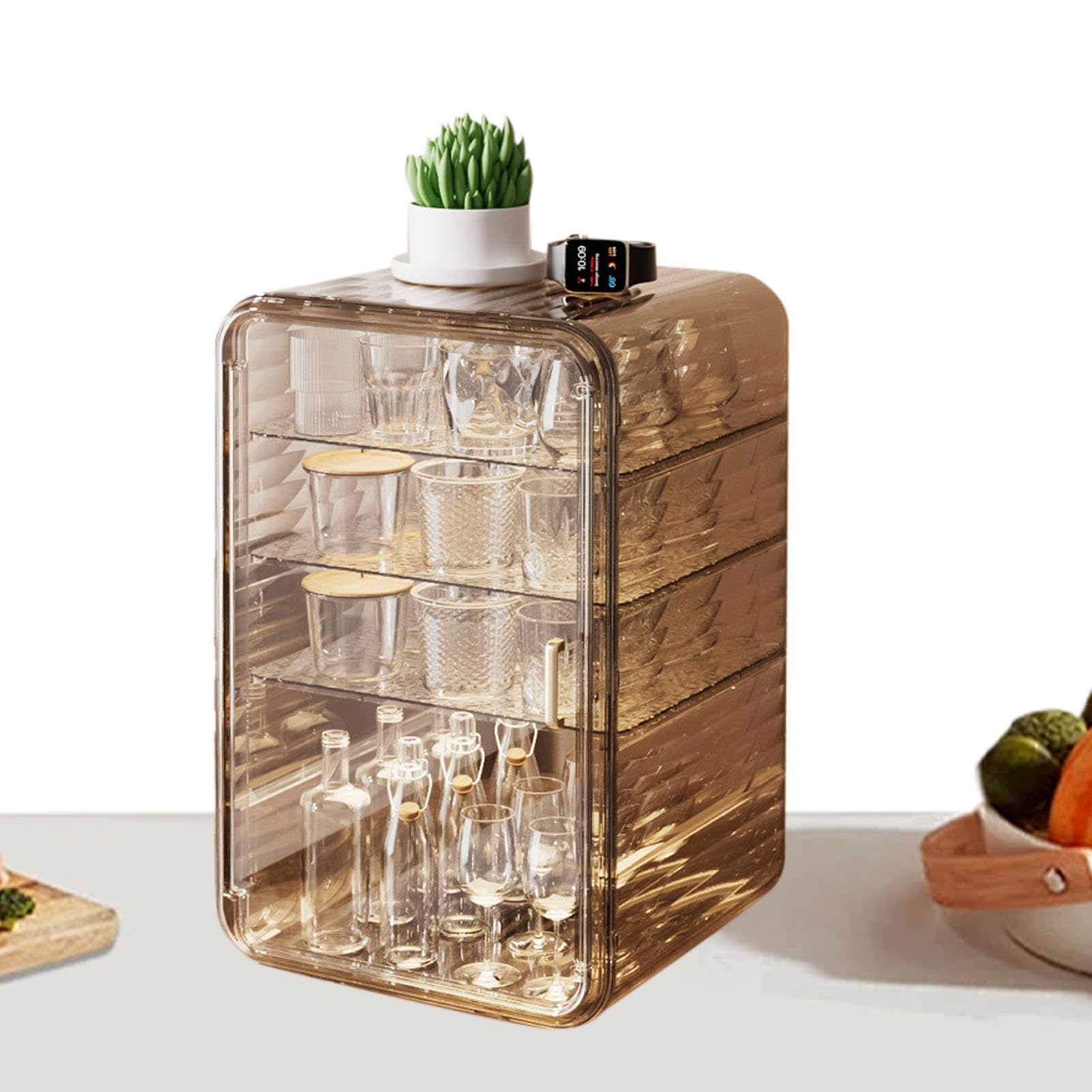 Organiseur transparent de bureau étanche et anti-poussière pour optimiser votre espace