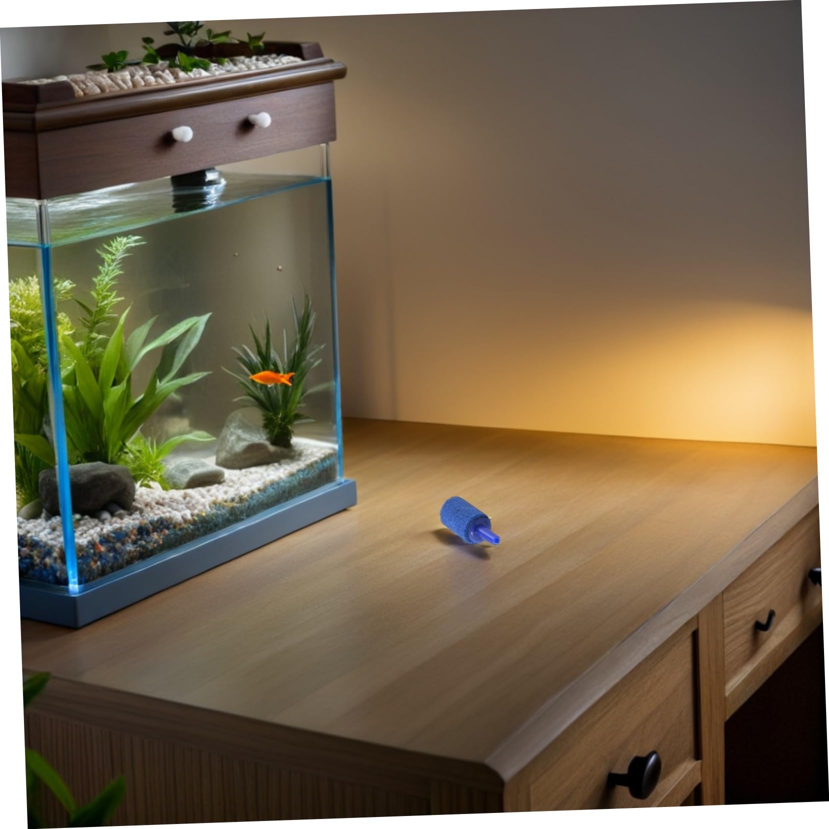 POPETPOP 80 Sztuk Aerator Tlenu I Tlenu Bańka Do Akwarium Bubbler Decked Akcesoria Akwarium Bełkot Akcesoria Do Akwarium Dyfuzor Oul Okrągły Zbiornik Na Ryby Bańka Kamień Ceramika