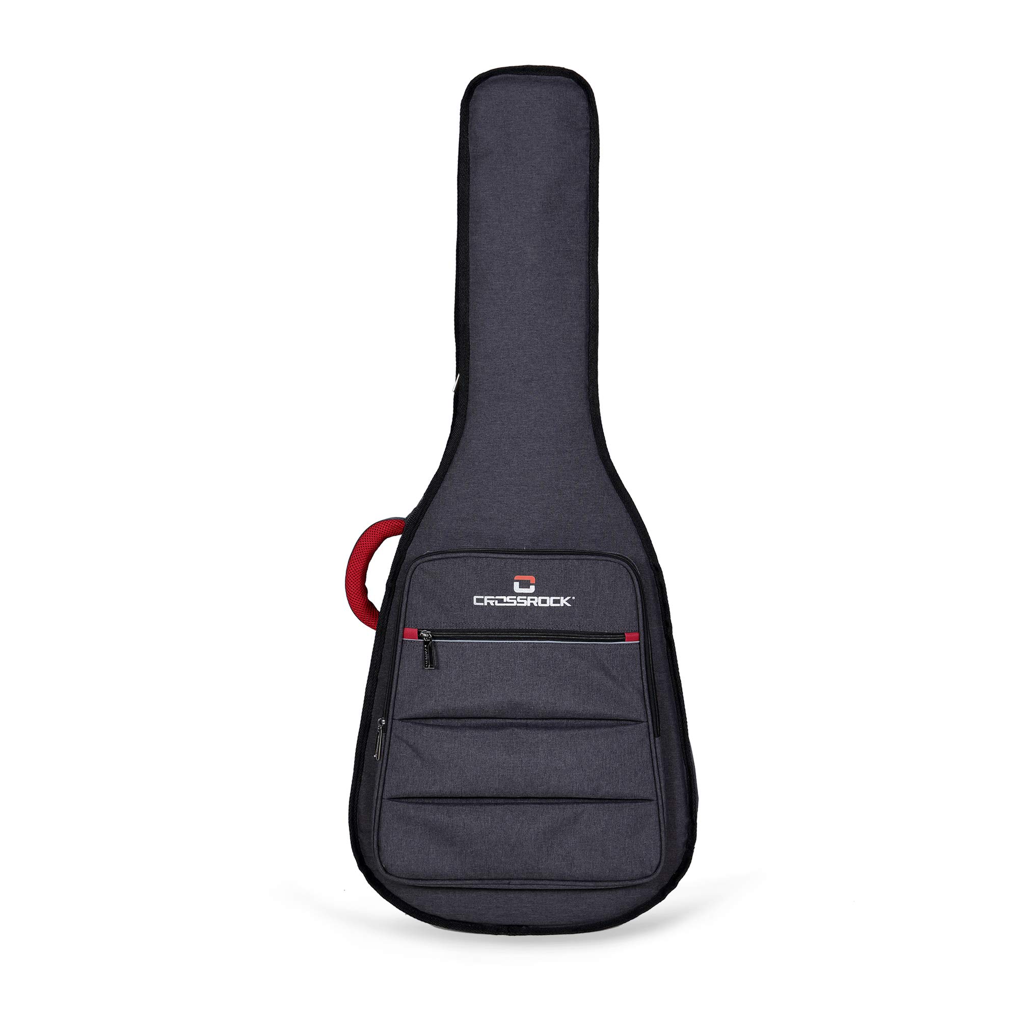 Crossrock Metro Standard Series Housse de Transport pour Guitare avec Rembourrage de 10 mm Gris foncé