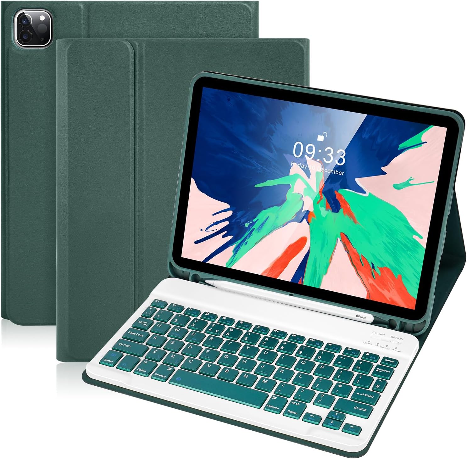 Étui Avec Clavier Pour Ipad 9E 8E 7E Génération Air 3 Pro 10,5 - Magnétique Amovible Avec Étui Avec Clavier Pour Ipad 9E 8E 7E Génération Air 3 Pro 10,5 - Magnétique Amovible Avec