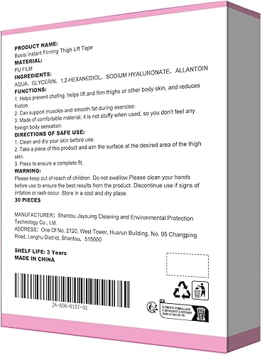 Miniatura 2 de Bosisi 30PCS Thigh Lift Tape,Leg Antifrlc Tion Stickers, 2025 New Transparent Anti-Friction Patch,Thigh Lift Tape Transparent,Anti-Chafing Skin