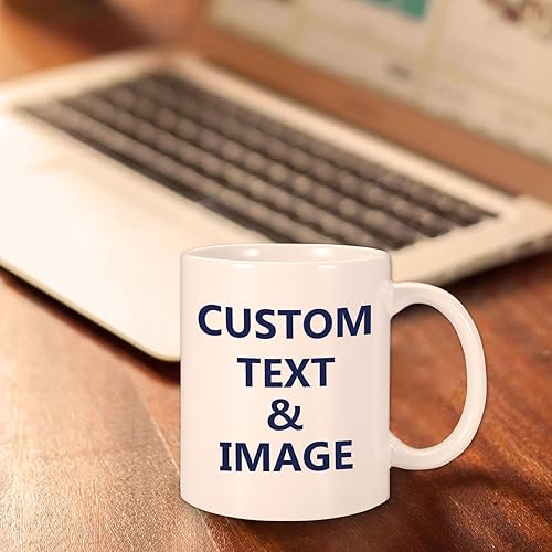 Miniatura 6 de Taza de café con foto personalizada, taza personalizada con logotiponombretexto, taza blanca de 11 onzas, regalos personalizados para el día del