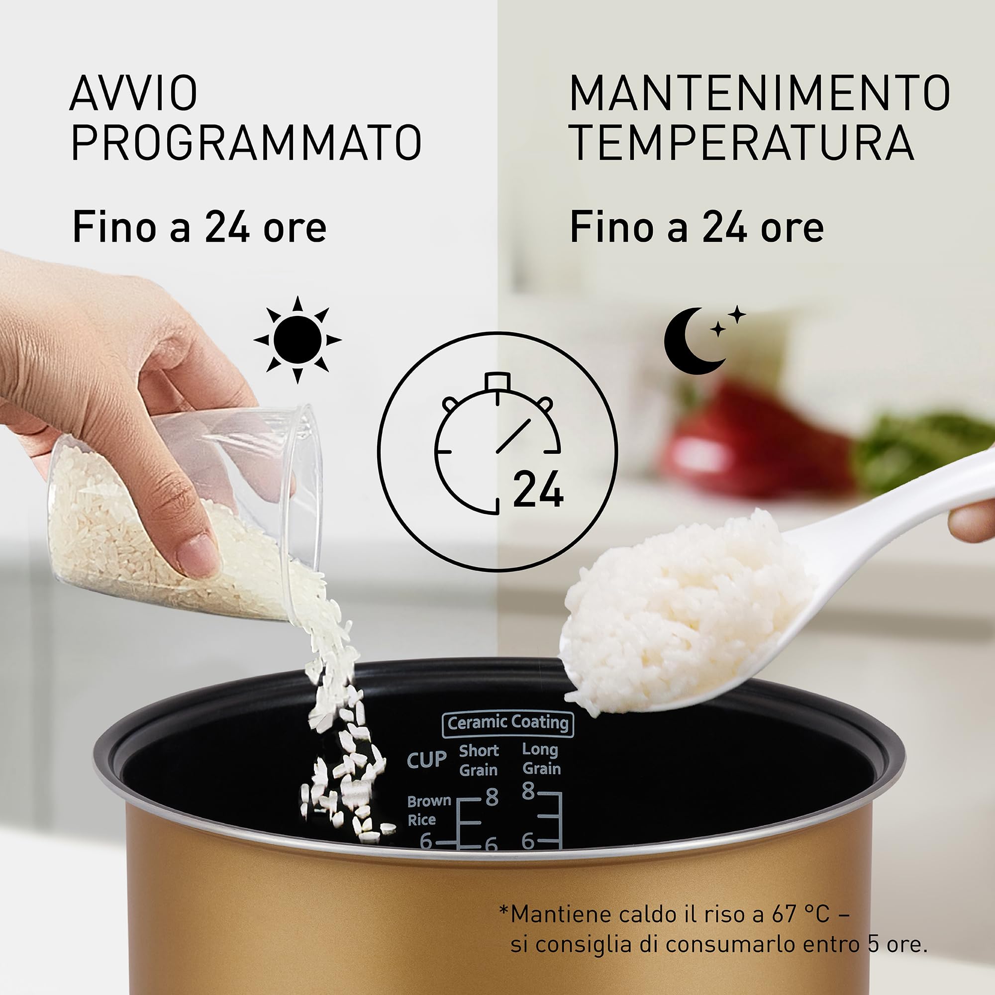 Panasonic Cuociriso Automatica con Vapore Fuzzy Logic, 1,5 litri, Nero