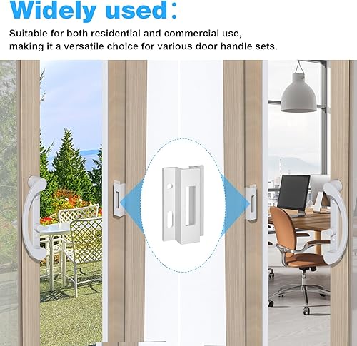 Miniatura 3 de Pestillo de puerta corredera de patio, cierre estilo ganchoE 2124 Pestillo de repuesto Pella, serie Micron 1200, puertas vikingas y otras puertas