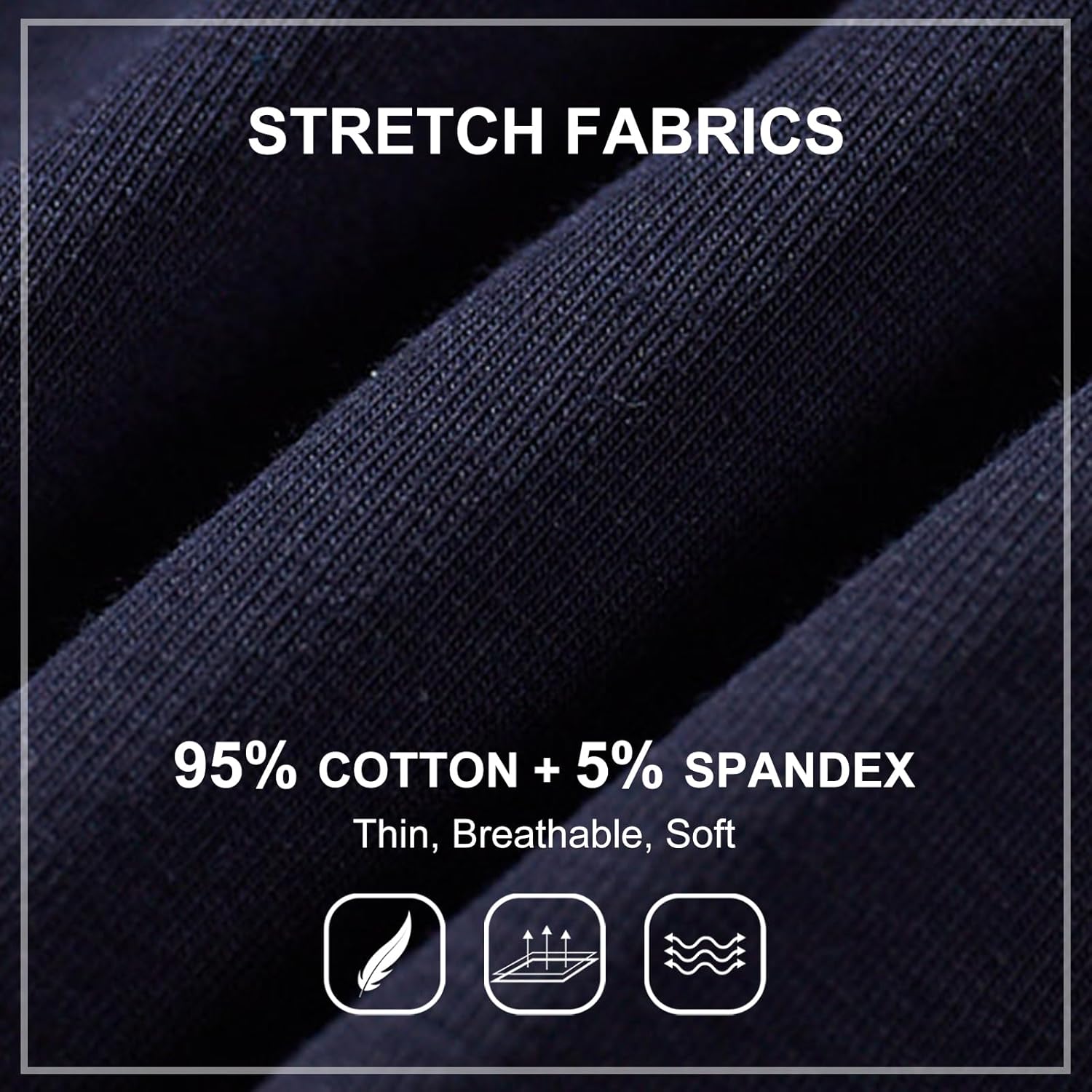 AMY COULEE Mens Lounge Shorts Workout Gym Shorts Lightweight Split Side Cotton Sleep Bottoms - Image 5