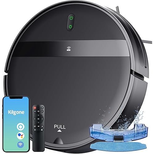 Robot Vacuum and Mop Combo with App/Voice Control, Robot Vacuum Cleaner and Mop 2 in 1, Robotic Vacuum Tangle-Free, Daily Schedule, Vacuum Robot Cleaner and Mop Combo for Home