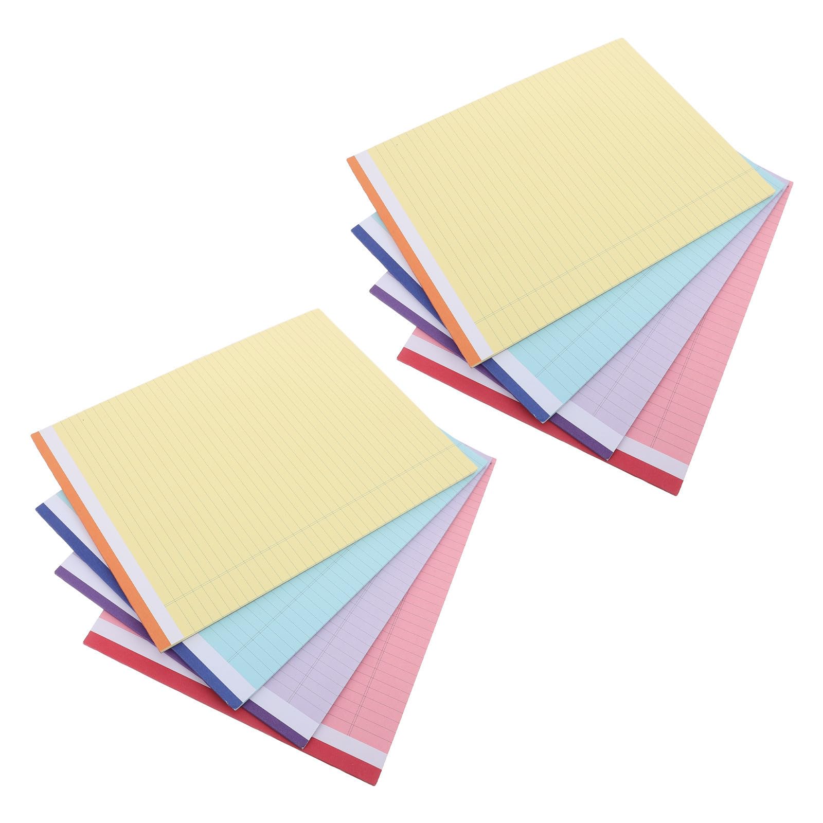 Bloc-notes Détachable A4 Légal pour Bureau, 8 Pièces Multicolores