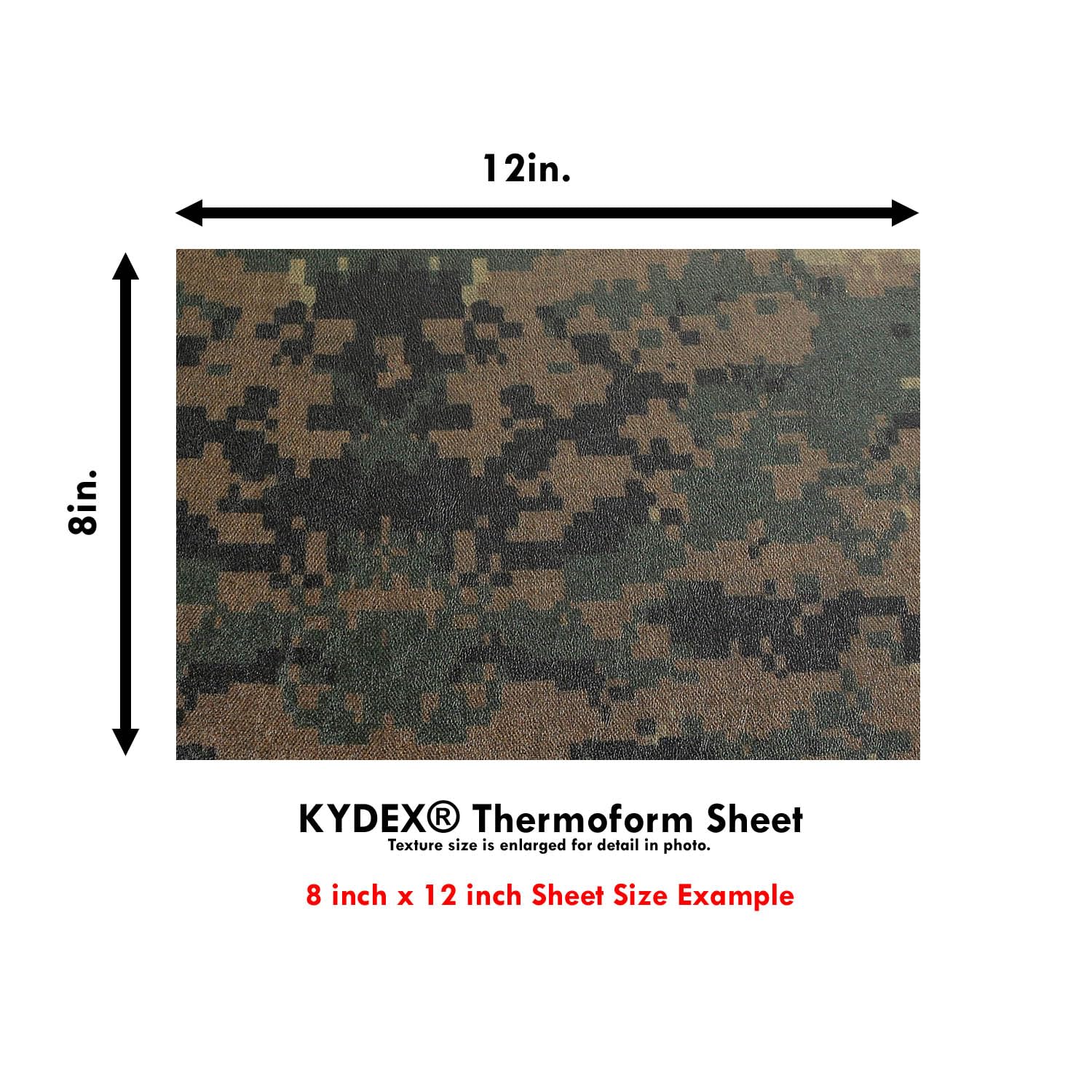 KYDEX Thermoform Sheet - Forest Digital Camo -5