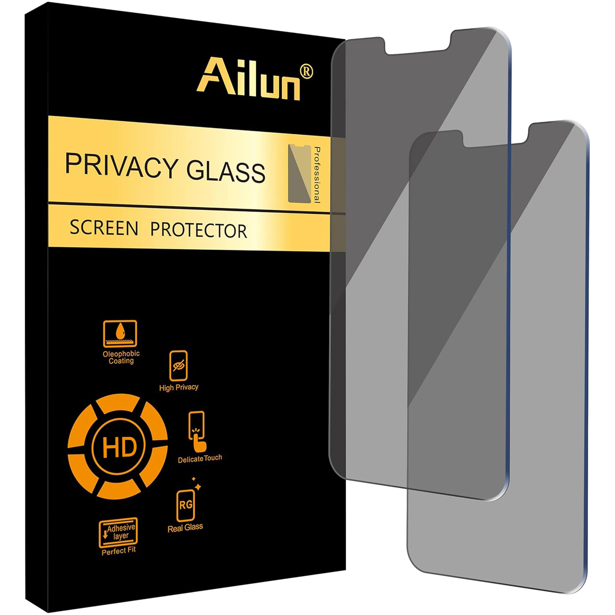 Ailun Privacy Screen Protector iPhone 17e/16e/14/13/13 Pro, 2 Pack — Amazon image 7