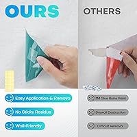 Vista 2 de 300 PCS Cinta Adhesiva de Doble Cara para Paneles de Espuma Acústica Insonorizante, Almohadillas Adhesivas Cuadradas de Servicio Pesado para Paneles