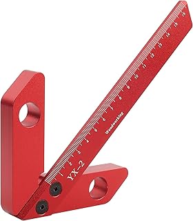 Stop aluminium 45/90 stopni kątomierz stolarski linijka środek rysika kwadratowe narzędzie do pomiaru drewna